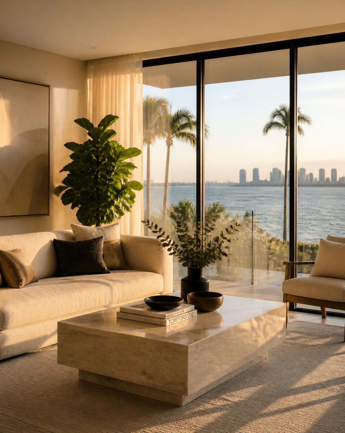 Elegant clean living space in San Diego